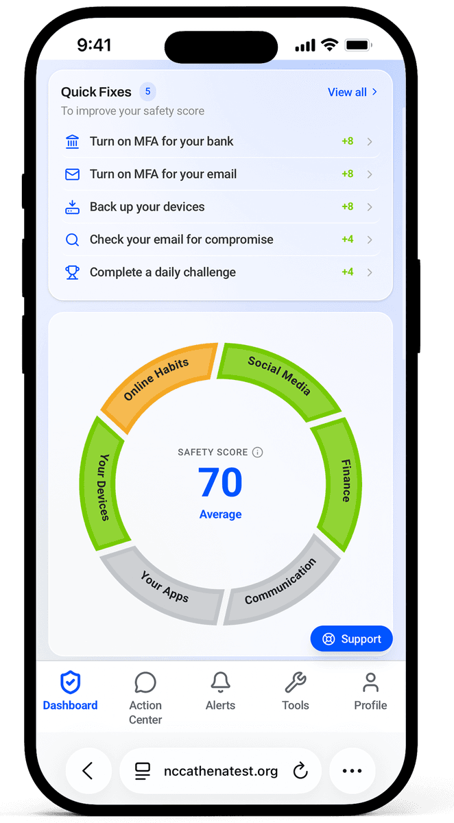 MERENA+ safety score dashboard screenshot